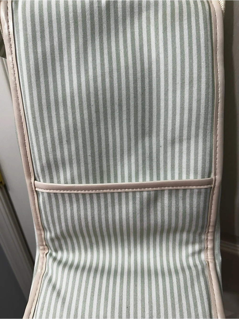 Cooler Bag in Light Green Strip
